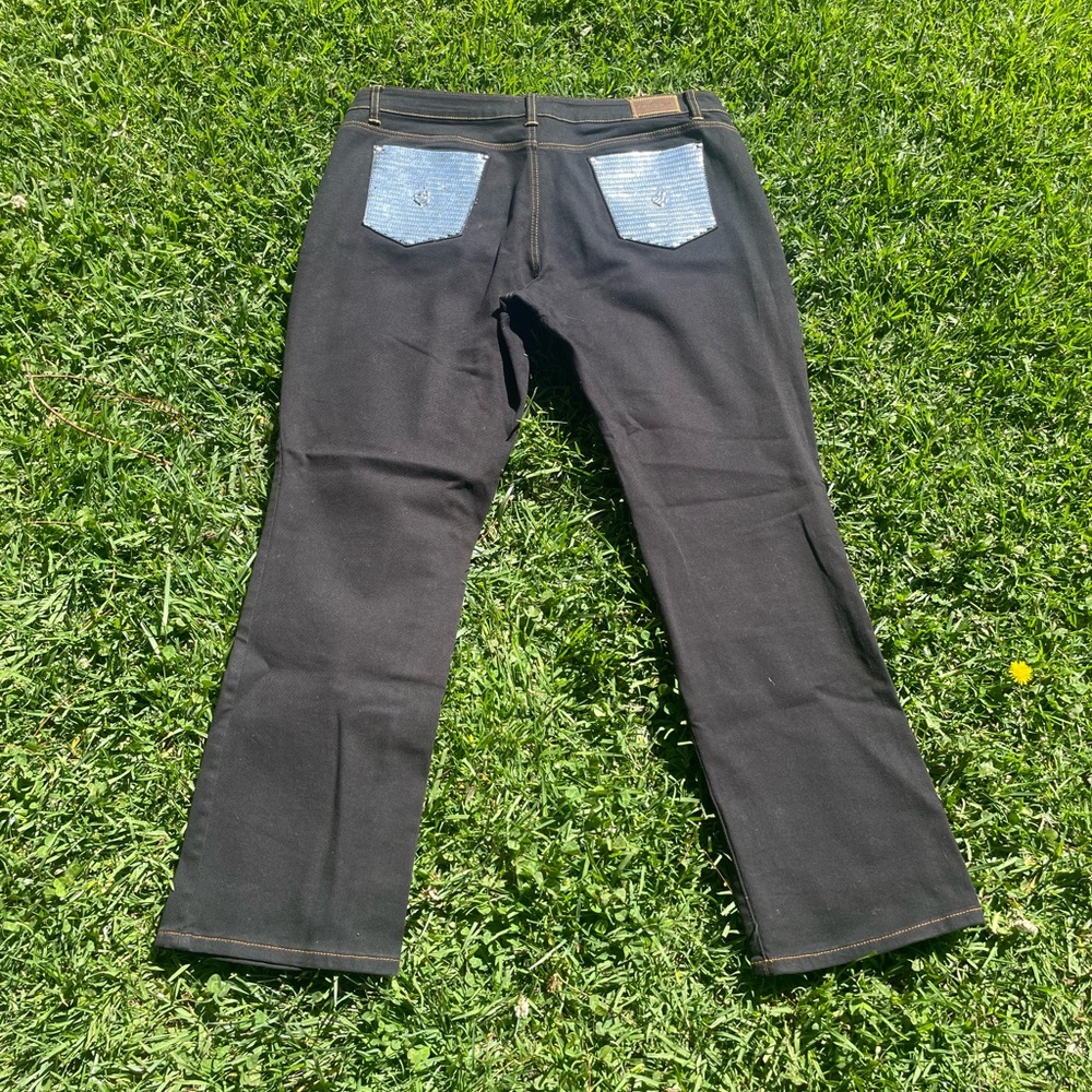 Y2k Vintage 90s Roca Wear Denim Bootcut Flair Leg Jeans Sequins 20 Streetwear